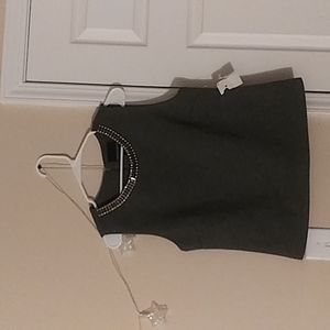 Bedazzled Neckline Sweater Vest